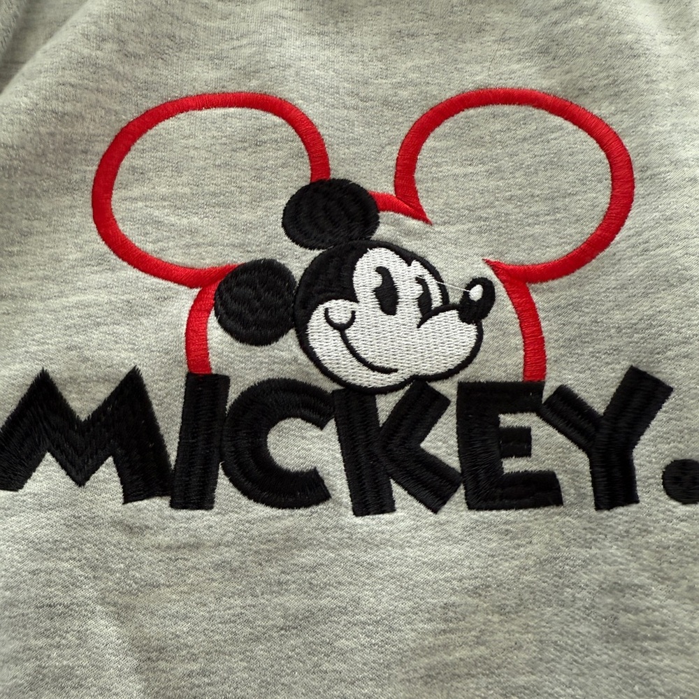 Disney Gray Mickey Mouse Track Pants - Picture 3 of 5